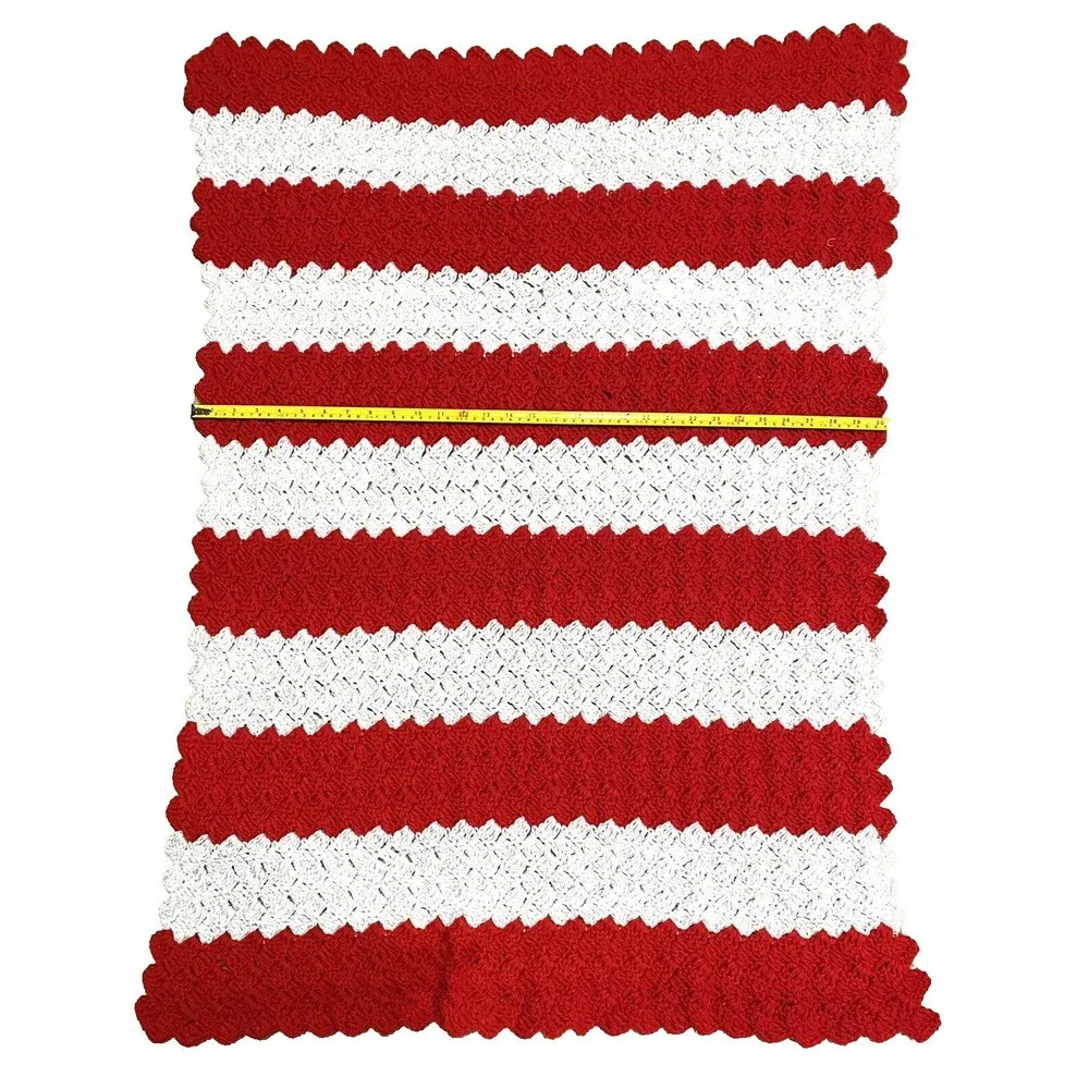 Handmade crochet striped